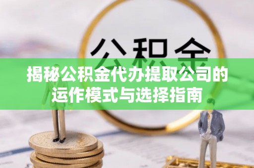 拉萨揭秘公积金代办提取公司的运作模式与选择指南