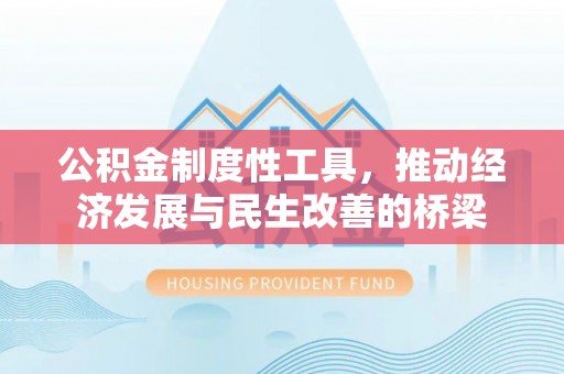 拉萨公积金制度性工具，推动经济发展与民生改善的桥梁