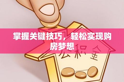 拉萨掌握关键技巧，轻松实现购房梦想