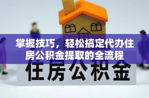 拉萨掌握技巧，轻松搞定代办住房公积金提取的全流程