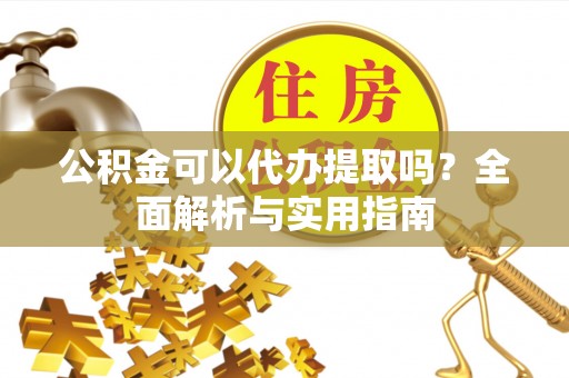 拉萨公积金可以代办提取吗？全面解析与实用指南