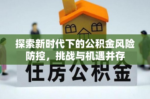 拉萨探索新时代下的公积金风险防控，挑战与机遇并存