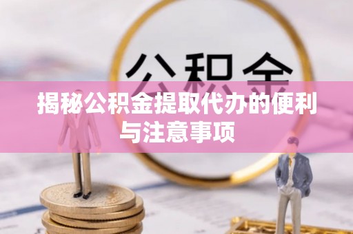 拉萨揭秘公积金提取代办的便利与注意事项