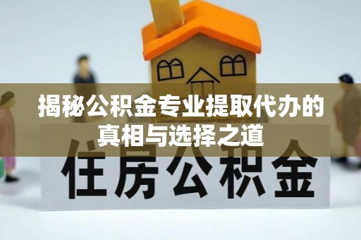 拉萨揭秘公积金专业提取代办的真相与选择之道