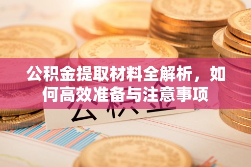拉萨公积金提取材料全解析，如何高效准备与注意事项