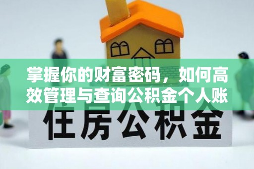 拉萨掌握你的财富密码，如何高效管理与查询公积金个人账户信息