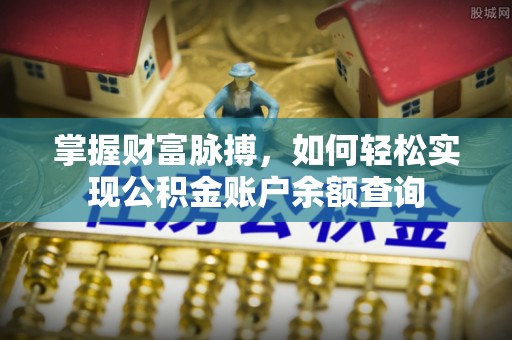 拉萨掌握财富脉搏，如何轻松实现公积金账户余额查询